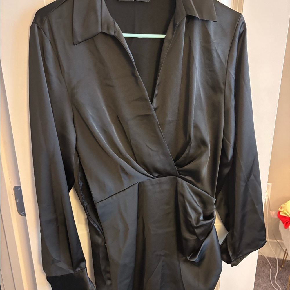 ZARA WOMENS BLACK DRESS